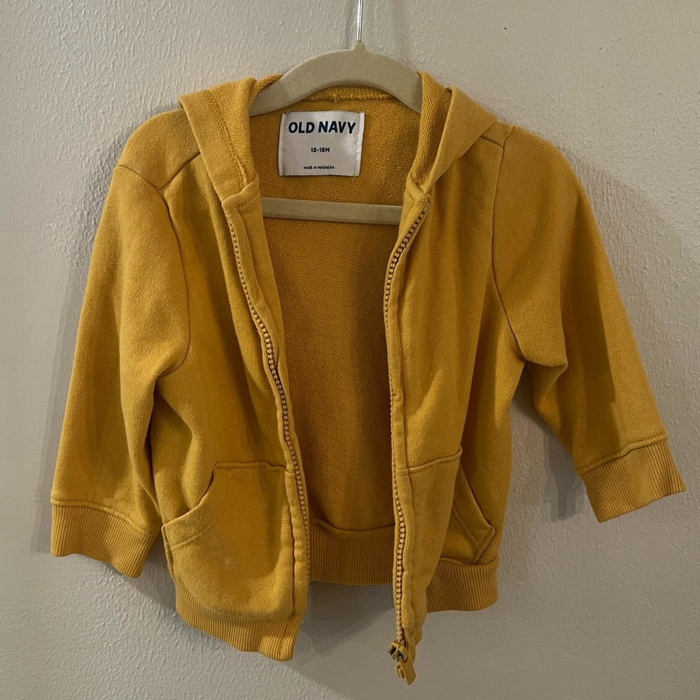 Mustard 18 Month Old Navy Hoodie